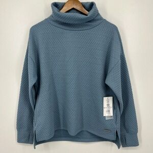 Nine West Active Sweatshirt Women's Size M Blue High‎ Neck Pullover New NWT